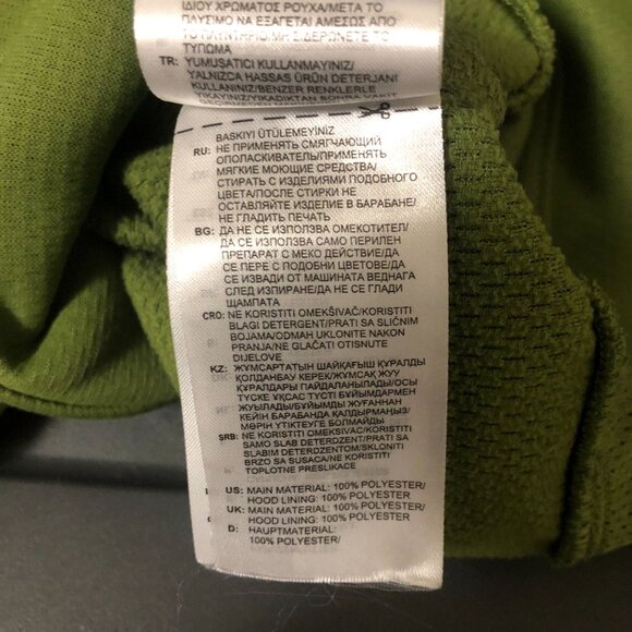 Adidas Hooded Sweatshirt Men's Sz Small ClimaWarm Pullover Kangaroo Pocket Green - Picture 10 of 12